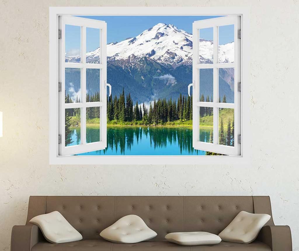 Sticker 3D Window Washington Glacier Peak – BeeStick, Multicolor BeeStick